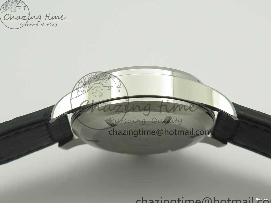 MIROTIME 0712 Pilot Chrono 377725 SS ZF 1:1 Best Edition White Dial on Black Leather Strap A Soft 7183